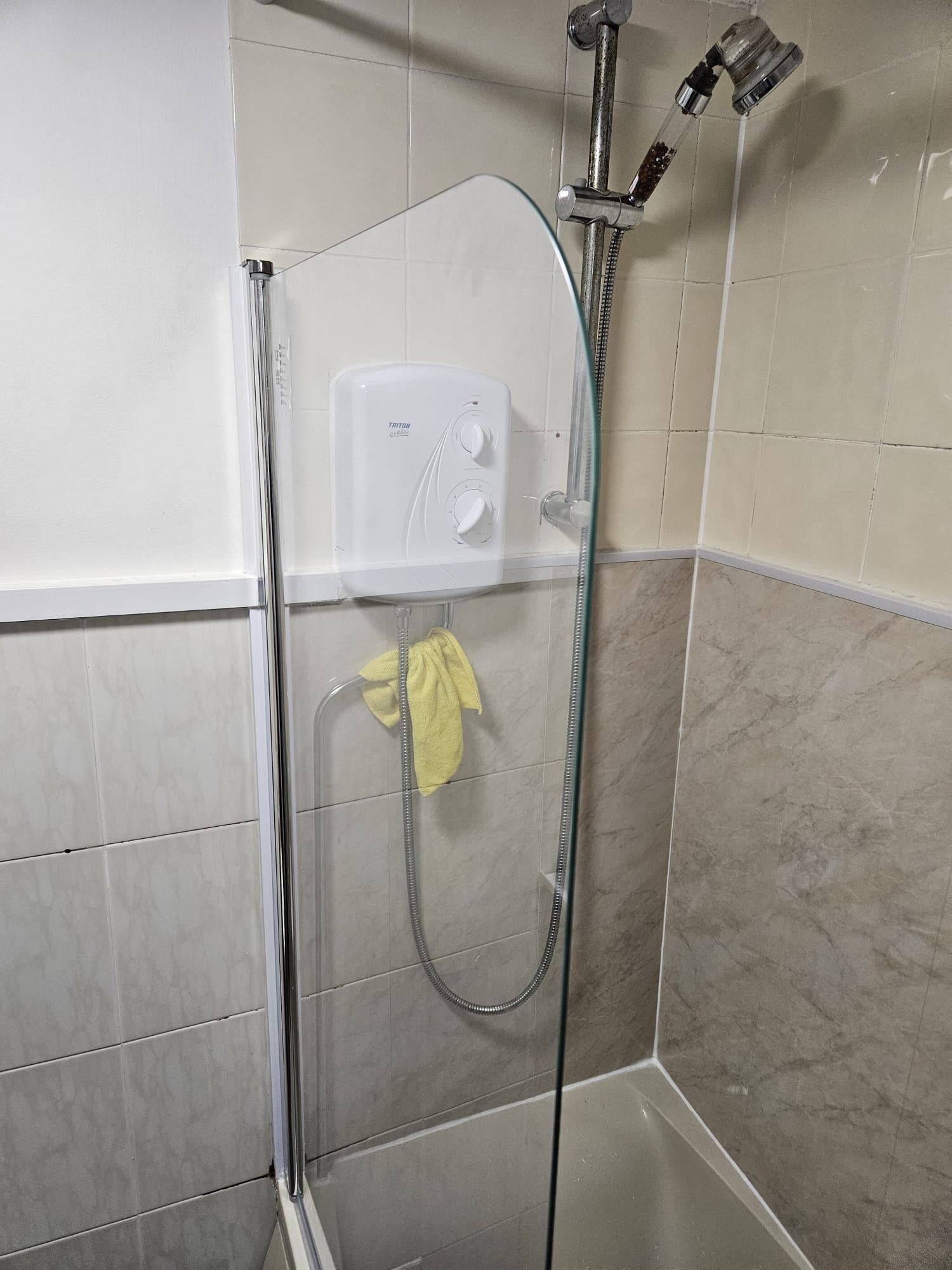 New shower plumbing installation